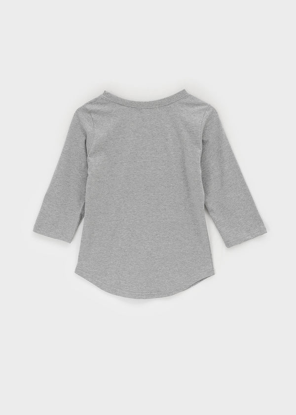 Lahi Patch Rounding 3/4 Sleeve T-Shirts