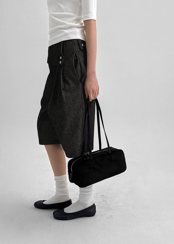 Hartel Suede Square Shoulder Bag