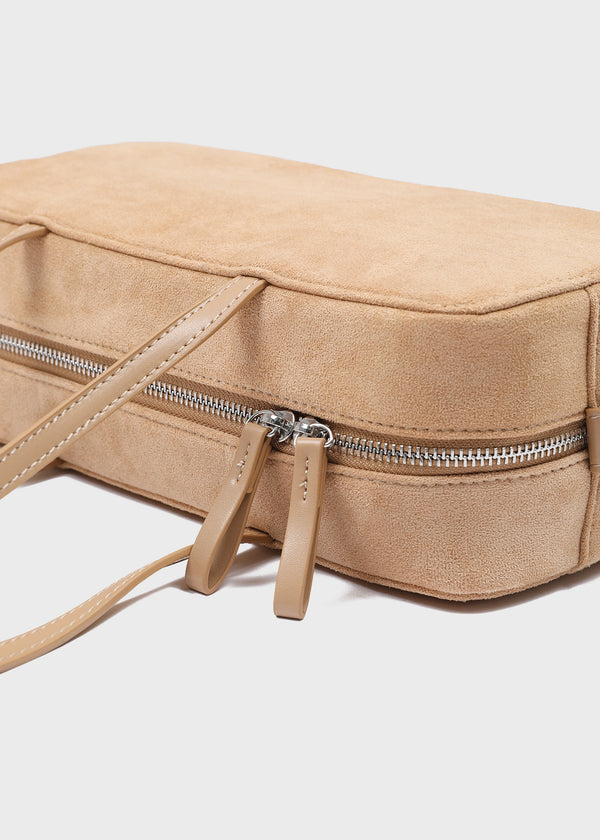 Hartel Suede Square Shoulder Bag