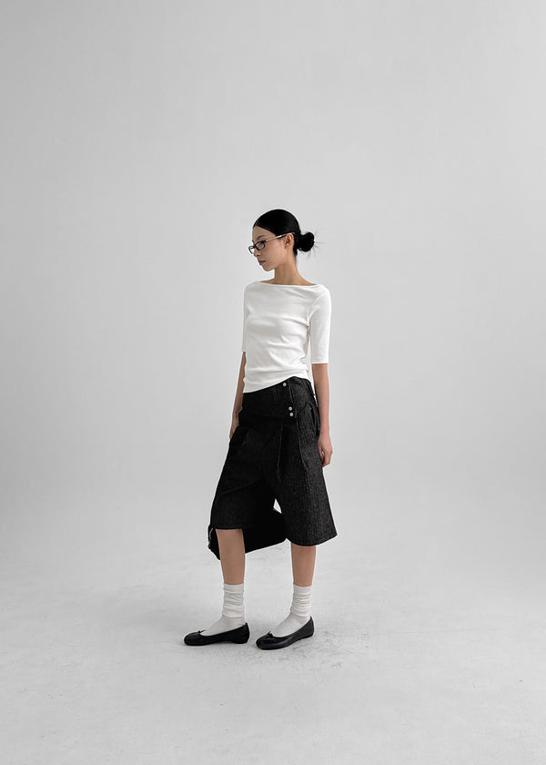 Venti Layered Bermuda Pants