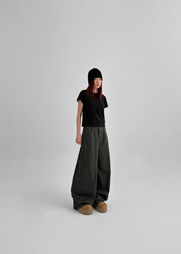 Rankin Back Banding Wide Cargo Pants