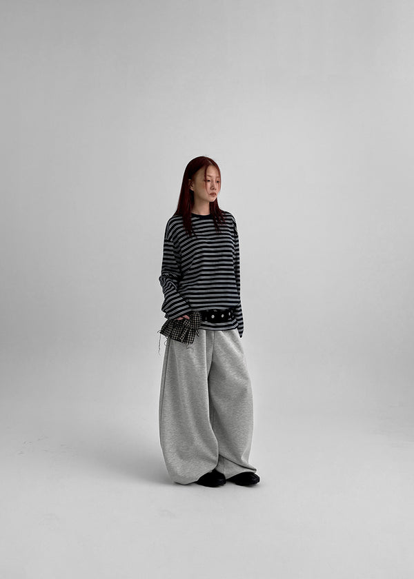 Hael cut balloon banding pants