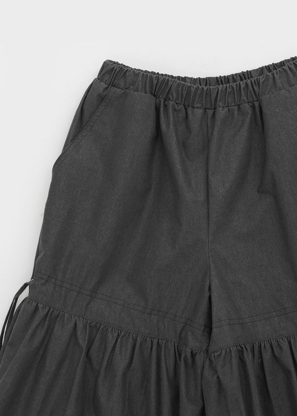 Roaka Ribbon Banding Bermuda Pants