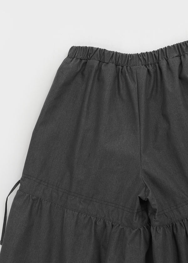 Roaka Ribbon Banding Bermuda Pants