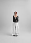 Hael cut balloon banding pants