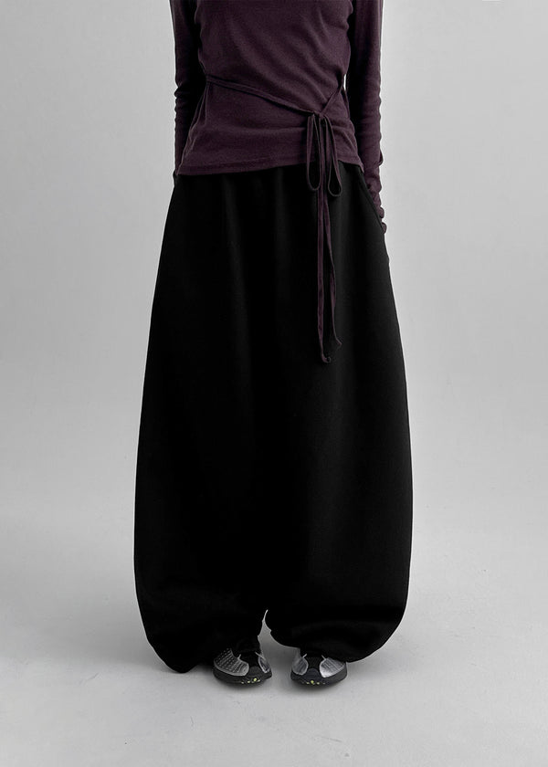 Hael cut balloon banding pants