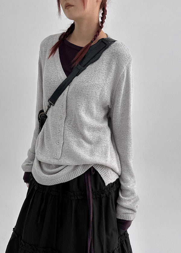 Cut Me Strap See-through Tension Long Sleeve T-shirt