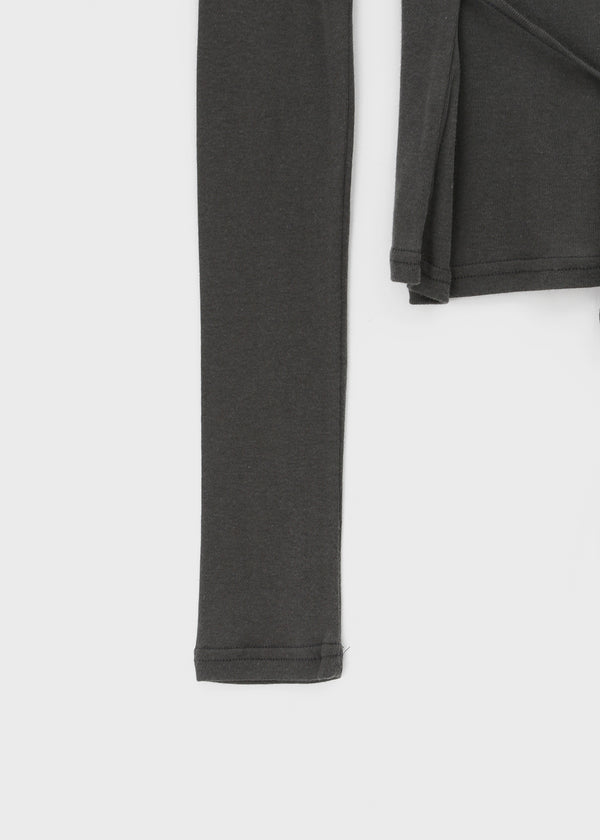 Cut Me Strap See-through Tension Long Sleeve T-shirt