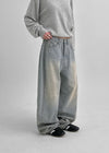 Jerrole Washing Cut Balloon Denim Pants