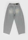 Jerrole Washing Cut Balloon Denim Pants