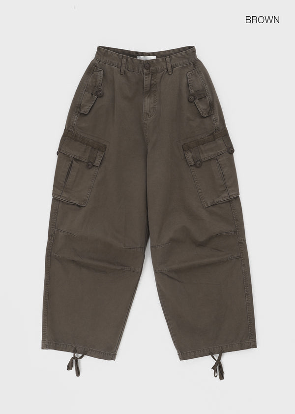 Kalti Two-way Cargo Wide Cargo Pants