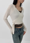 Rekina Hooded Wrap Cardigan