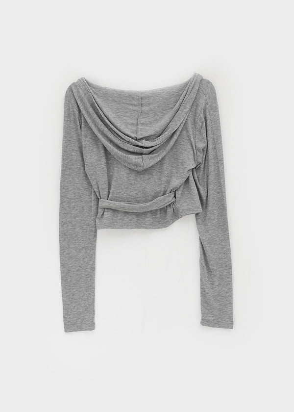 Rekina Hooded Wrap Cardigan