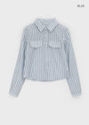 Shanto Semi-crop Striped Shirt