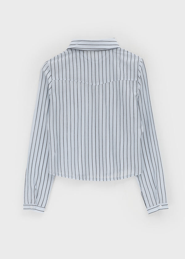 Shanto Semi-crop Striped Shirt