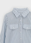 Shanto Semi-crop Striped Shirt