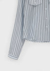 Shanto Semi-crop Striped Shirt