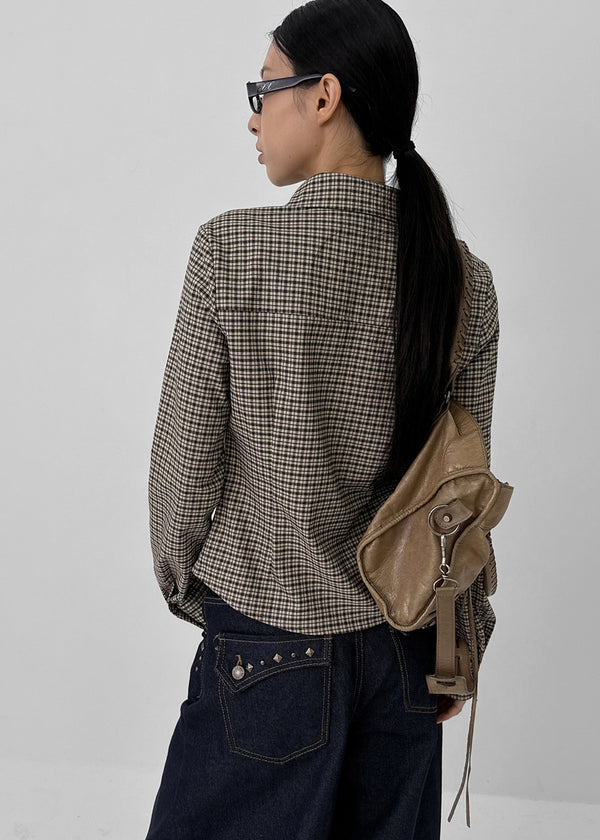 Beaver Two Studded Raw Balloon Denim Pants