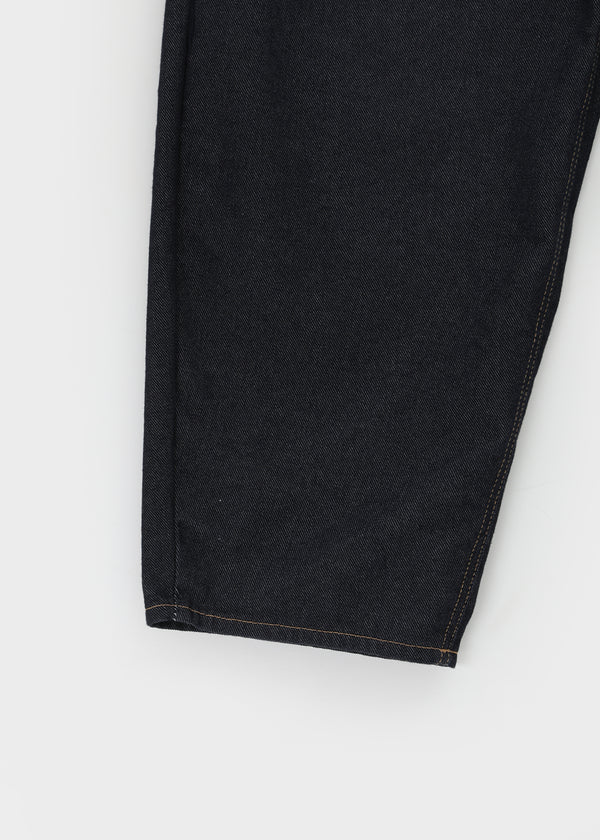 Beaver Two Studded Raw Balloon Denim Pants