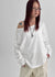 Otl Basic Off-shoulder Long Sleeve T-shirt