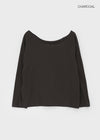 Otl Basic Off-shoulder Long Sleeve T-shirt