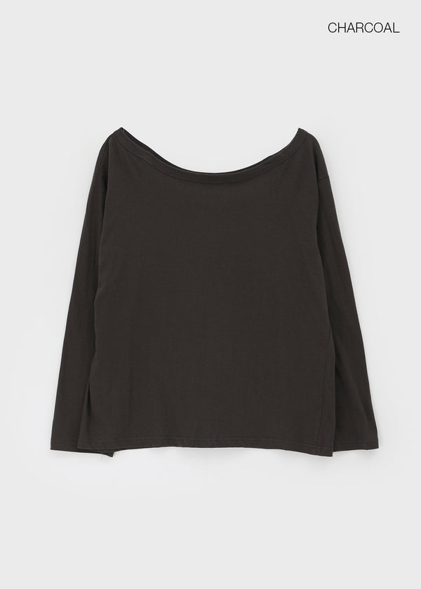 Otl Basic Off-shoulder Long Sleeve T-shirt