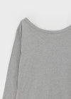 Otl Basic Off-shoulder Long Sleeve T-shirt