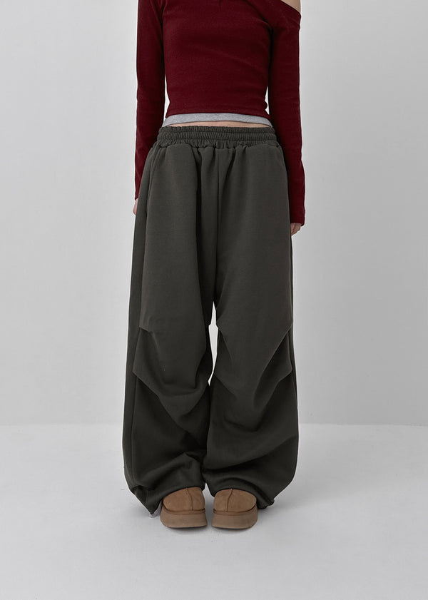 (UNISEX) Cedillo Pintuck Two-way Banding Pants