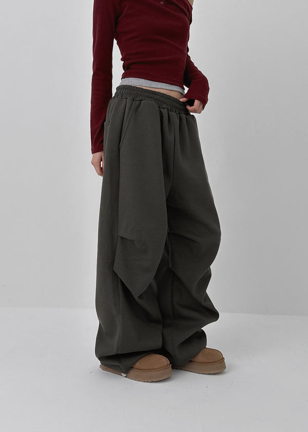(UNISEX) Cedillo Pintuck Two-way Banding Pants