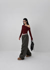 (UNISEX) Cedillo Pintuck Two-way Banding Pants