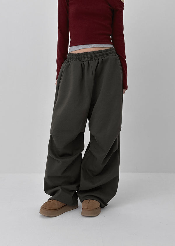 (UNISEX) Cedillo Pintuck Two-way Banding Pants