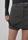 Tihen Striped Low-waist Skirt Pants