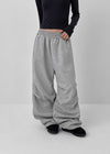 (UNISEX) Cedillo Pintuck Two-way Banding Pants