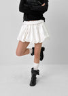 Ronken Roll-up Banding Balloon Mini Skirt Pants