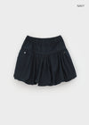 Ronken Roll-up Banding Balloon Mini Skirt Pants