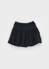 Ronken Roll-up Banding Balloon Mini Skirt Pants