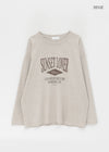 Conson Pigment Lettering Long Sleeve T-shirt