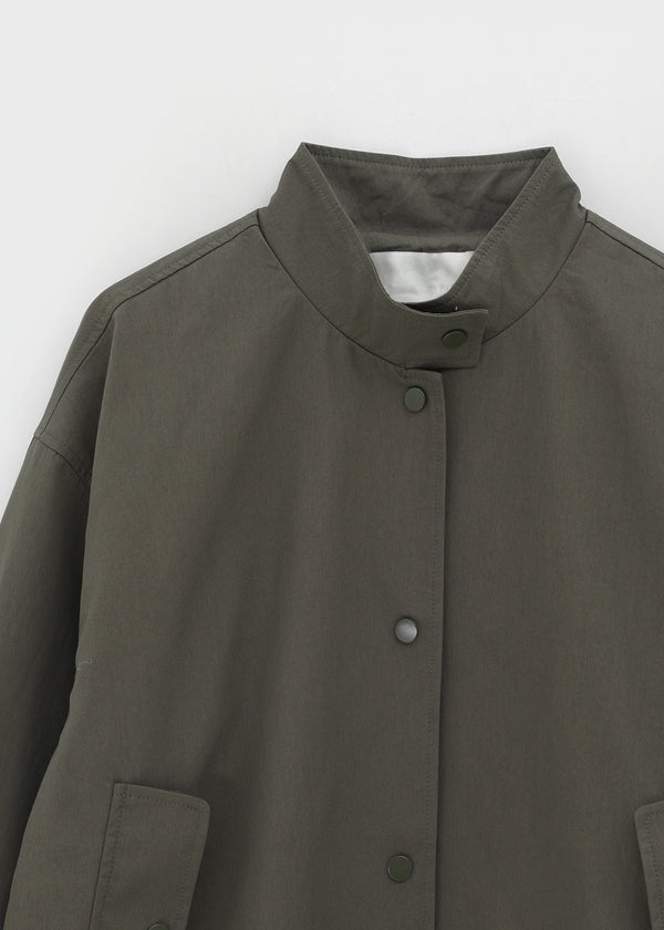 Romtor High Neck Half Cotton Jacket (belt Set)