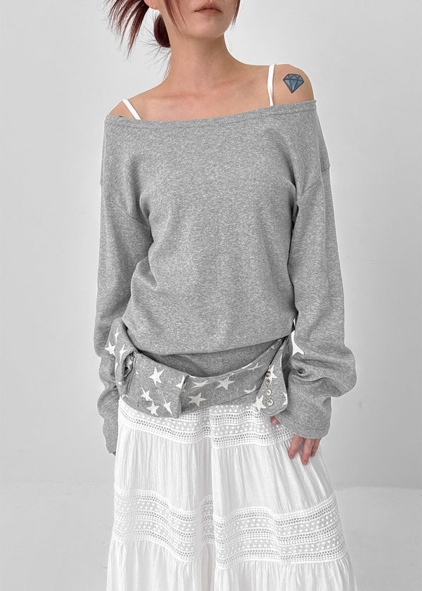 Jegle Basic Loose Fit Long Sleeve T-shirt