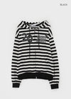 Team Two Stripe Printed Hooded Zip-up