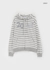 Team Two Stripe Printed Hooded Zip-up