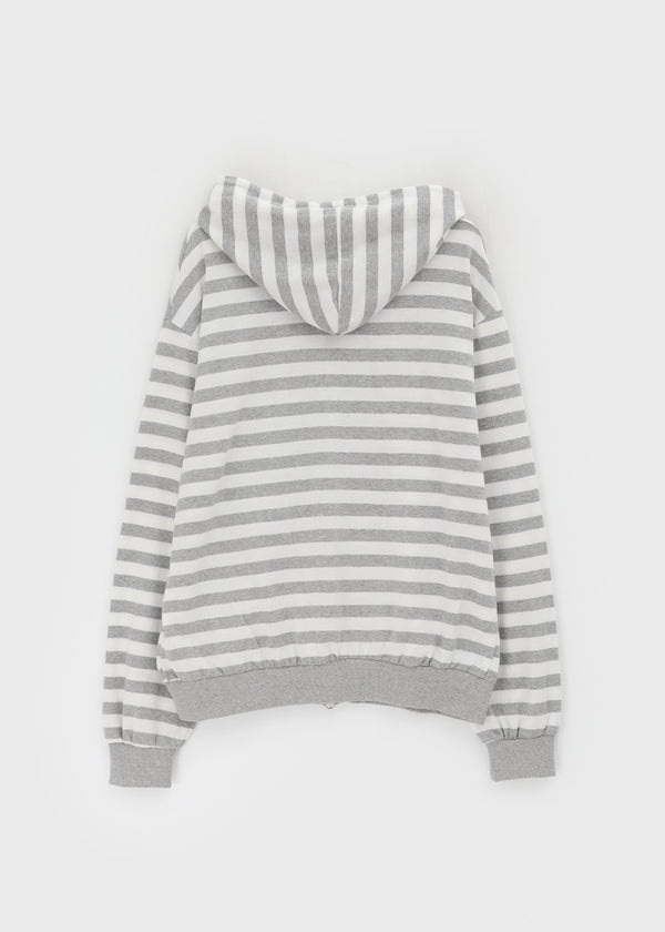 Team Two Stripe Printed Hooded Zip-up