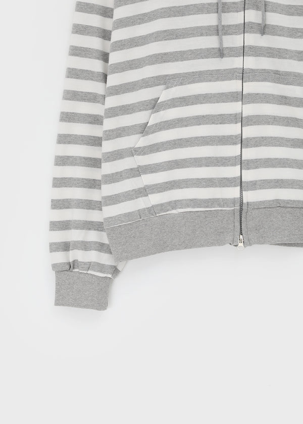 Team Two Stripe Printed Hooded Zip-up