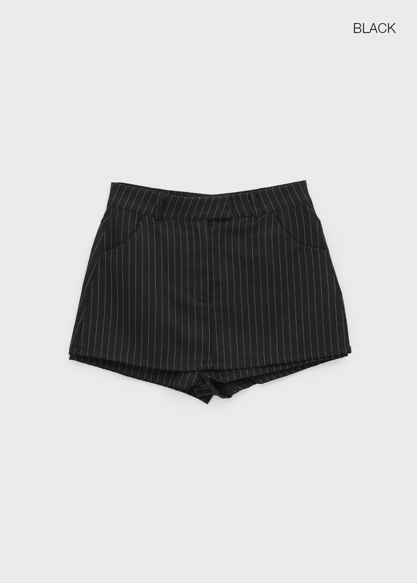 Tihen Striped Low-waist Skirt Pants