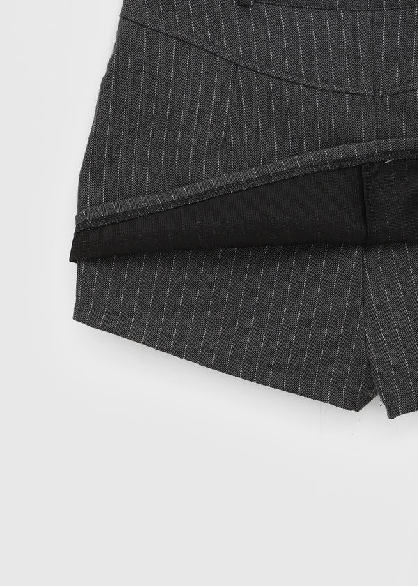 Tihen Striped Low-waist Skirt Pants