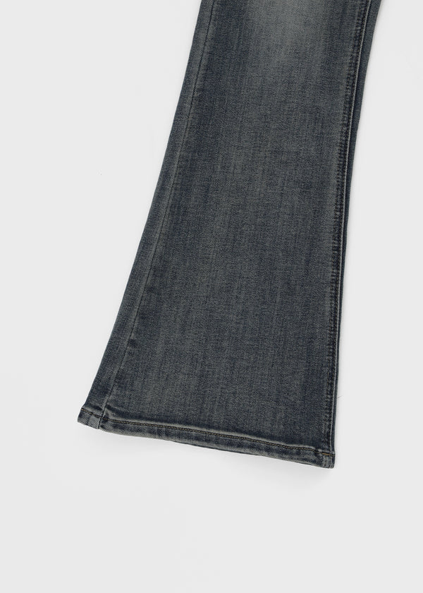 Wis Cat-washed Bootcut Denim Pants