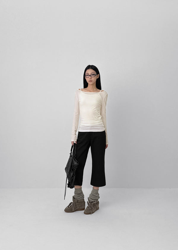 Troman Cotton Capri Pants