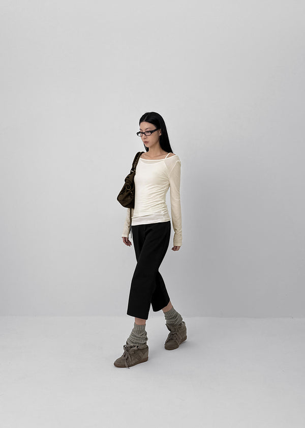 Troman Cotton Capri Pants