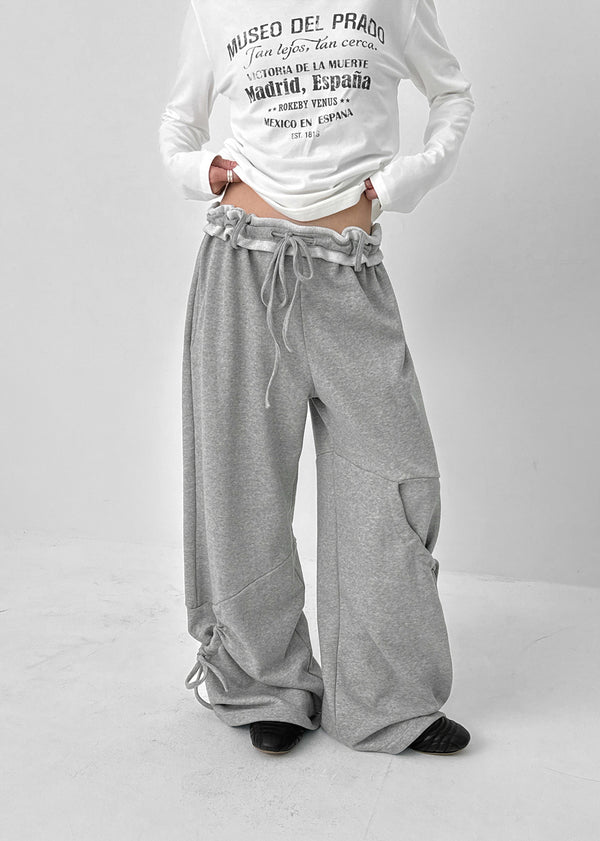 Warnang Strap Cargo Roll-up Training Pants