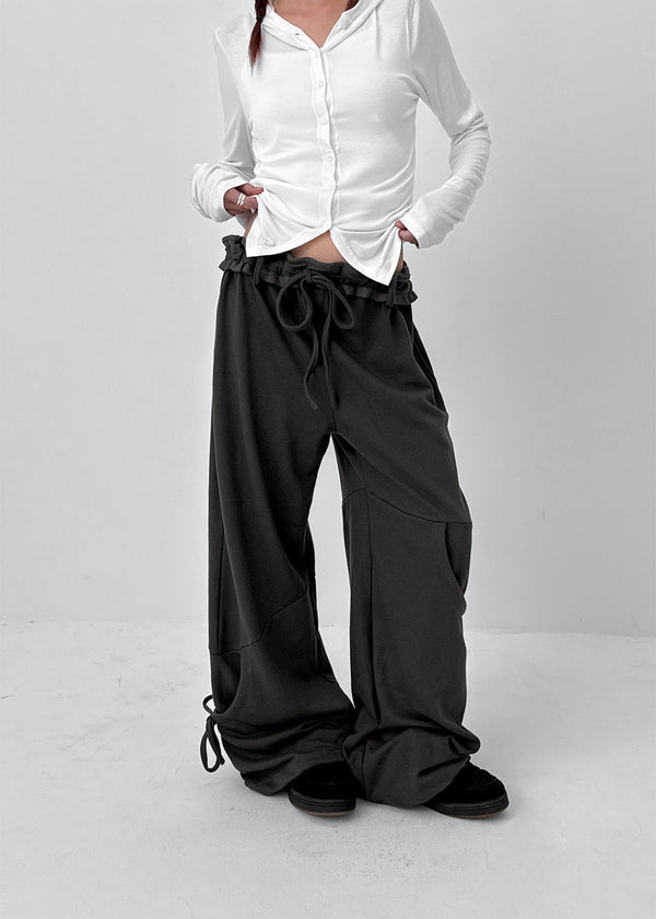 Warnang Strap Cargo Roll-up Training Pants